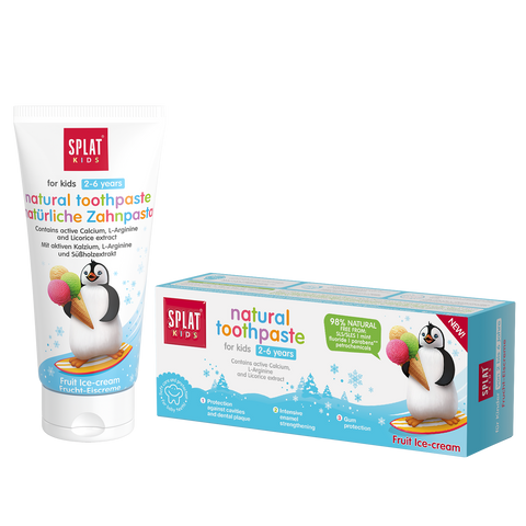 SPLAT KIDS Fruit Ice Cream Flavoured Toothpaste for Kids 2-6
