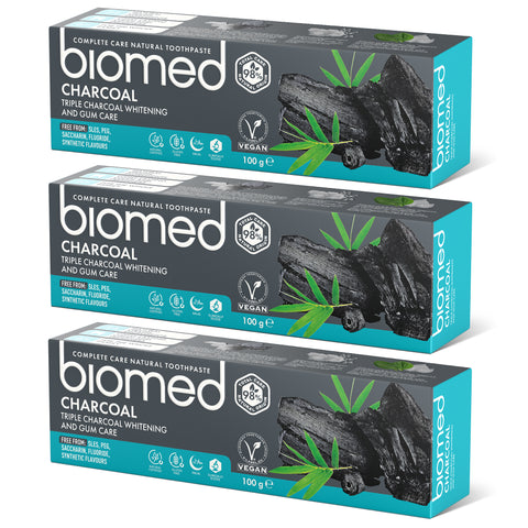 Biomed Charcoal Toothpaste - Pack of 3